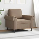 vidaXL Fauteuil Cappuccino 60 cm Similicuir