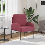 vidaXL Canapés avec coussin 55cm Bordeaux Contreplaqué