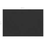 Vidaxl tapis de tente 400x600 cm anthracite