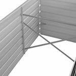 vidaXL Lit surélevé de jardin Anthracite 240x80x45 cm Acier galvanisé