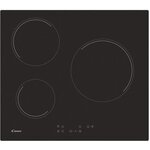 Plaque de cuisson vitrocéramique - candy - 5500w - 3 foyers - noir