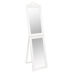 vidaXL Miroir sur pied Blanc 45x180 cm