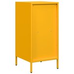 vidaXL Buffet jaune moutarde 35x39x73 5 cm acier laminé à froid