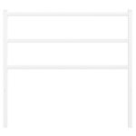 vidaXL Tête de lit métal blanc 100 cm