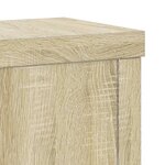 vidaXL Supports pour plantes 2 Pièces chêne sonoma bois d'ingénierie