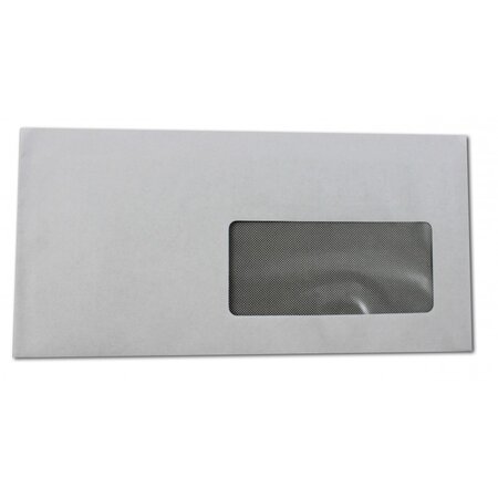 500 enveloppes blanches fenêtre - fenêtre 45x100mm - auto-adhésives - 110x220mm - gpv
