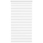 vidaXL Store vénitien Zebra 120 9 x 230 cm  largeur du tissu 116 7 cm  blanc