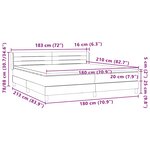 vidaXL Sommier à lattes de lit et matelas vert foncé 180x210cm velours