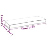 vidaXL Set de coussins de palette 2 Pièces Gris 120 x 40 x 8 cm