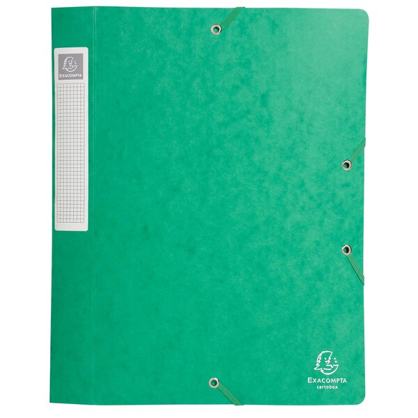 Boite De Classement Cartobox Dos 40mm Carte Lustrée - A4 - Vert - Exacompta