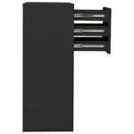 Armoire de bureau avec étagère réglable rangement 90 x 40 x 102 cm design moderne en acier anthracite 02_0046906