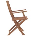 vidaXL Ensemble à manger d'extérieur pliable 5Pièces Bois d'acacia solide