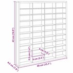 vidaXL Vitrine Murale Beige 40 x 4 5 x 43 cm Bois d'ingénierie