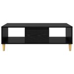 vidaXL Table basse Chêne noir 102 x 55 x 35 cm Bois d'ingénierie