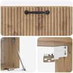 vidaXL Meuble TV mural 78 5 x 31 x 30 cm Chêne artisanal