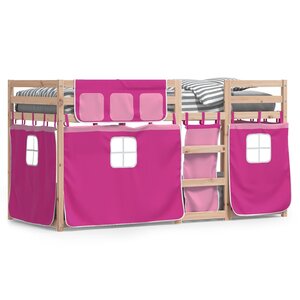 vidaXL Lit superposé sans matelas 90x190 cm bois de pin massif