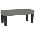 vidaXL Sommier à lattes de lit avec matelas Gris foncé 80x200 cm Tissu