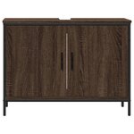 vidaXL Armoire lavabo de salle de bain chêne marron 80x30x60 cm