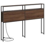 vidaXL Tête de lit de rangement Chêne marron 135 cm Bois d'ingénierie