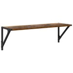 vidaXL Étagères Murales 2 Pièces Bois Ancien 80 x 25 x 25 5 cm