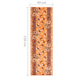 Vidaxl tapis bcf terre cuite 60x150 cm