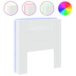 vidaXL Armoire tête de lit avec LED blanc 100x16 5x103 5 cm