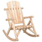 vidaXL Chaise à bascule de jardin 69x96x101 cm bois massif d'épicéa