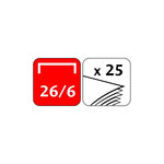 Agrafeuse Easy 70  d' effort en moins 20-25 feuilles 24-26/6 Anthracite MAPED