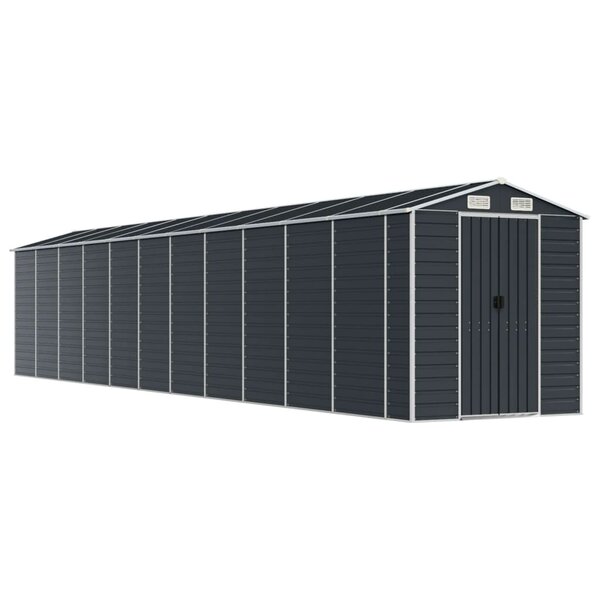 vidaXL Abri de jardin anthracite 191x980x198 cm acier galvanisé