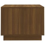 vidaXL Table basse Chêne marron 55x55x43 cm Aggloméré