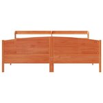 vidaXL Cadre de lit sans matelas cire marron 180x200cm bois pin massif