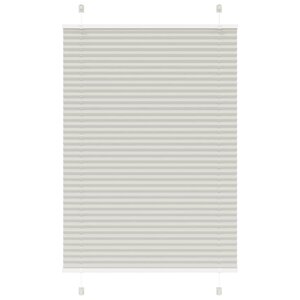 vidaXL Store plissé gris clair 100x100 cm largeur du tissu 99 4cm