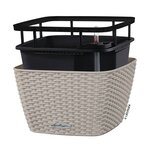 LECHUZA Jardinière BACINO Cottage ALL-IN-ONE 30x30 cm marron sable
