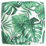 vidaXL Coussin pour assise de palette Motif de feuille 50 x 50 x 12 cm