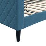 vidaXL Lit de repos sans matelas bleu 90x200 cm velours
