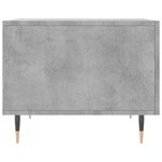 vidaXL Table basse gris béton 50x50x40 cm bois d'ingénierie