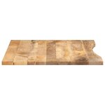 vidaXL Dessus de bureau avec courbe 100x80x2 5 cm manguier massif brut