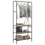 vidaXL Porte-vêtements Chêne Sonoma 77 x 30 x 171 cm Bois d'ingénierie