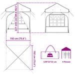 vidaXL Tente de fête pop-up 192 x 192 x 245 cm Bordeaux