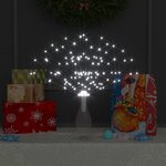 vidaXL Feux d'artifice de Noël d'extérieur 10 Pièces blanc 20 cm 140 LED