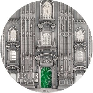 Monnaie MILAN AND PRAGUE Tiffany Art 3 Oz Argent 20$ Cook Islands 2026 (PRÉCOMMANDE)