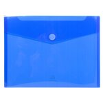 Sachet De 5 Pochettes-enveloppes Polypropylène - A4 - Bleu - X 10 - Exacompta
