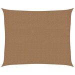 vidaXL Voile d'ombrage 160 g/m² Taupe 2 5x3 m PEHD