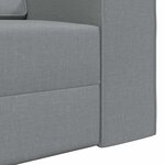 vidaXL Canapé-lit Gris clair 245 x 78 x 77 cm tissu