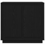 vidaXL Buffet moderne Chêne noir 80 x 34 x 75 cm Bois d'ingénierie