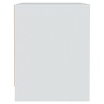 vidaXL Table de chevet blanc 45x34x44 5 cm bois d’ingénierie