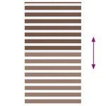 vidaXL Store zèbre marron 120x230cm largeur du tissu 115 9cm polyester