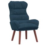 vidaXL fauteuil Bleu 69 x 74 x 93 cm Velours