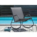 Rocking chair en acier epoxy noa