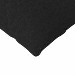vidaXL Coussins de canapé 2 Pièces Noir 145 x 40 cm tissu